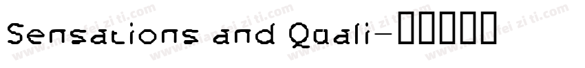 Sensations and Quali字体转换